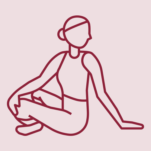 Hatha Yoga Asanas: Drehsitz Hatha Yoga Asanas: Drehsitz